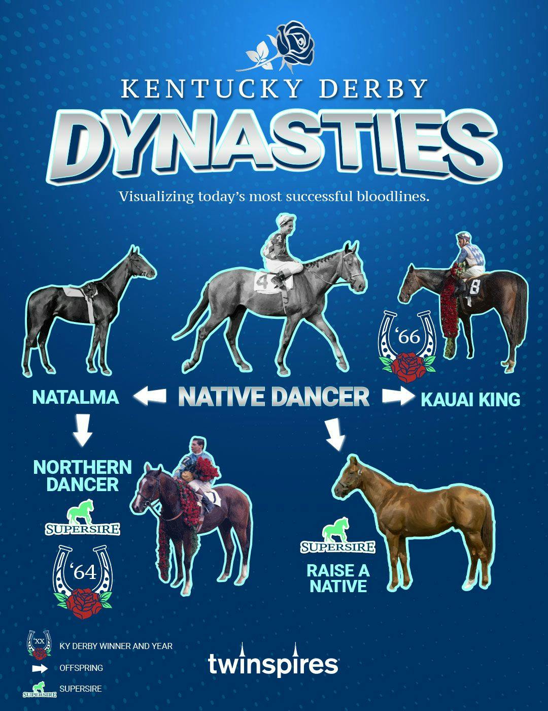 The Kentucky Derby impact of Native Dancer progeny 