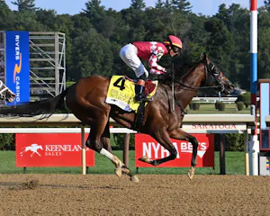 Nitrogen wins the Alabama at Saratoga.