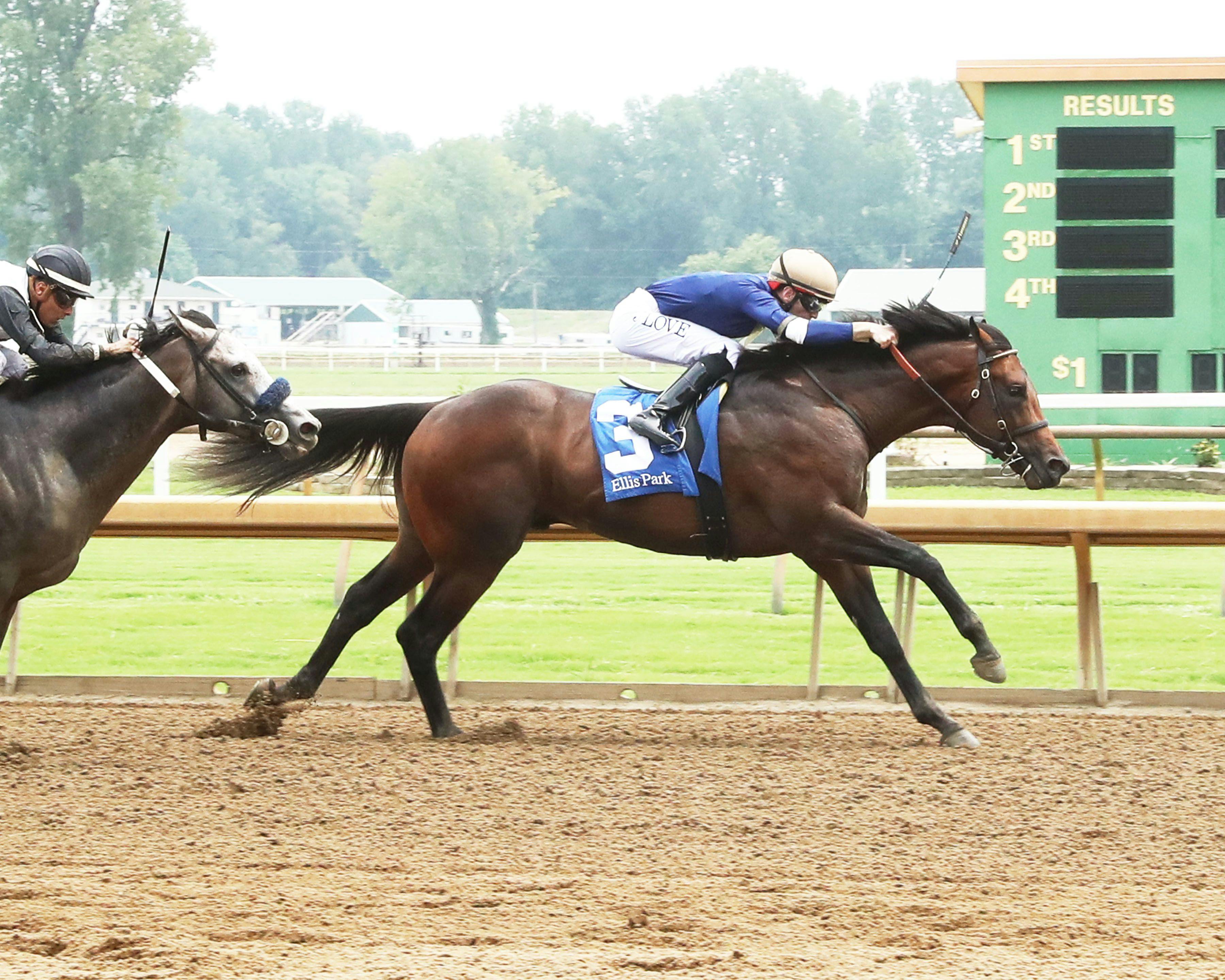 Normandy Coast wins at Ellis Park. 