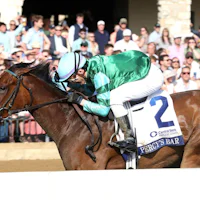 Percy's Bar wins the Ashland Stakes at Keeneland.