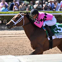 Prom Queen wins the Gulfstream Park Oaks at Gulfstream Park.
