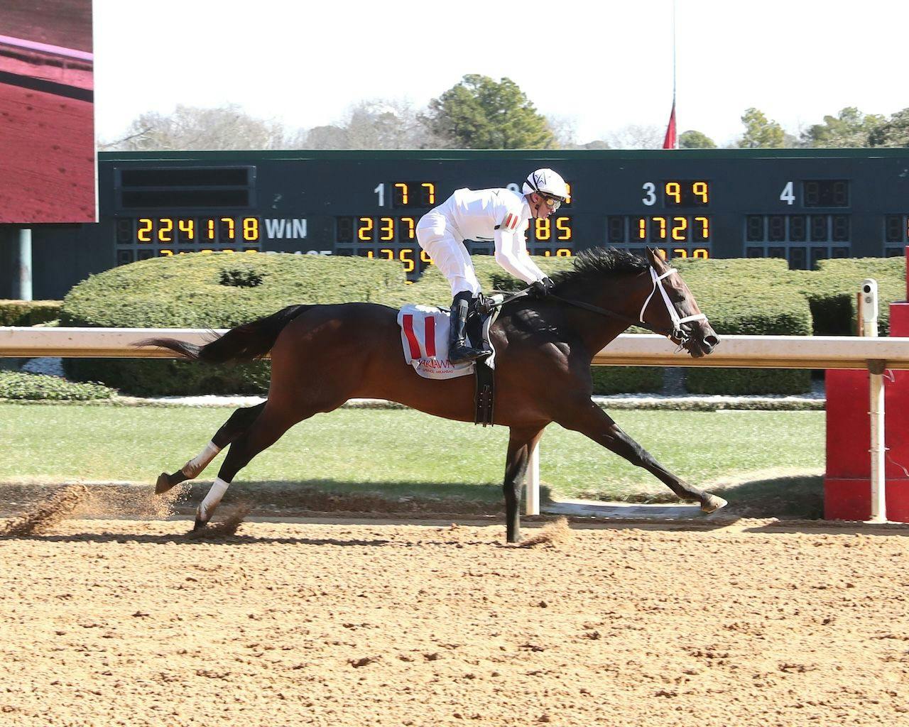 Rapture wins at Oaklawn Park. 