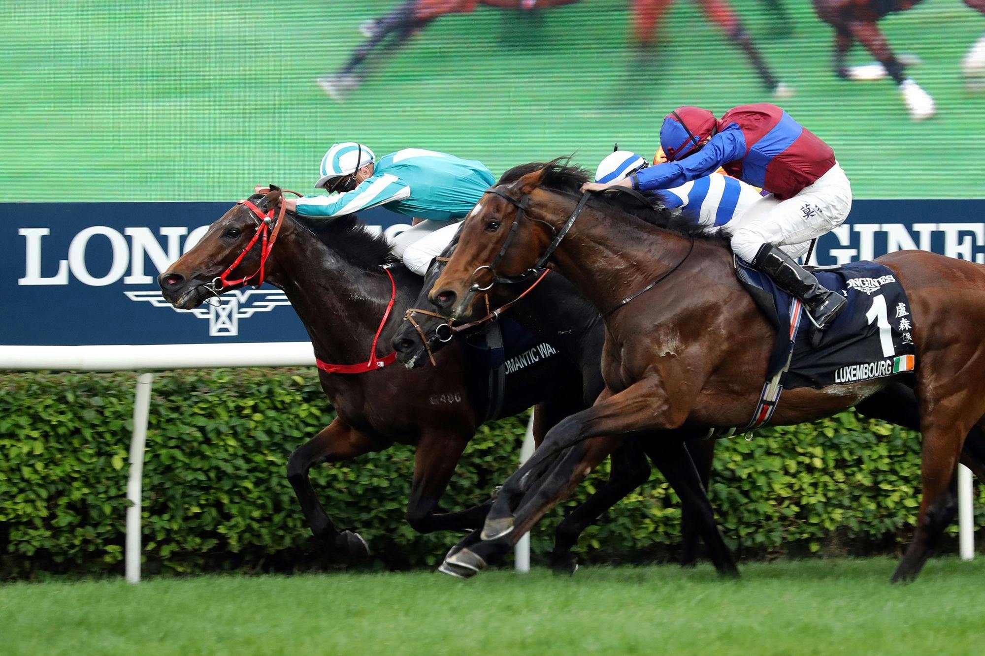 Romantic Warrior fends off Luxembourg in the 2023 Hong Kong Cup