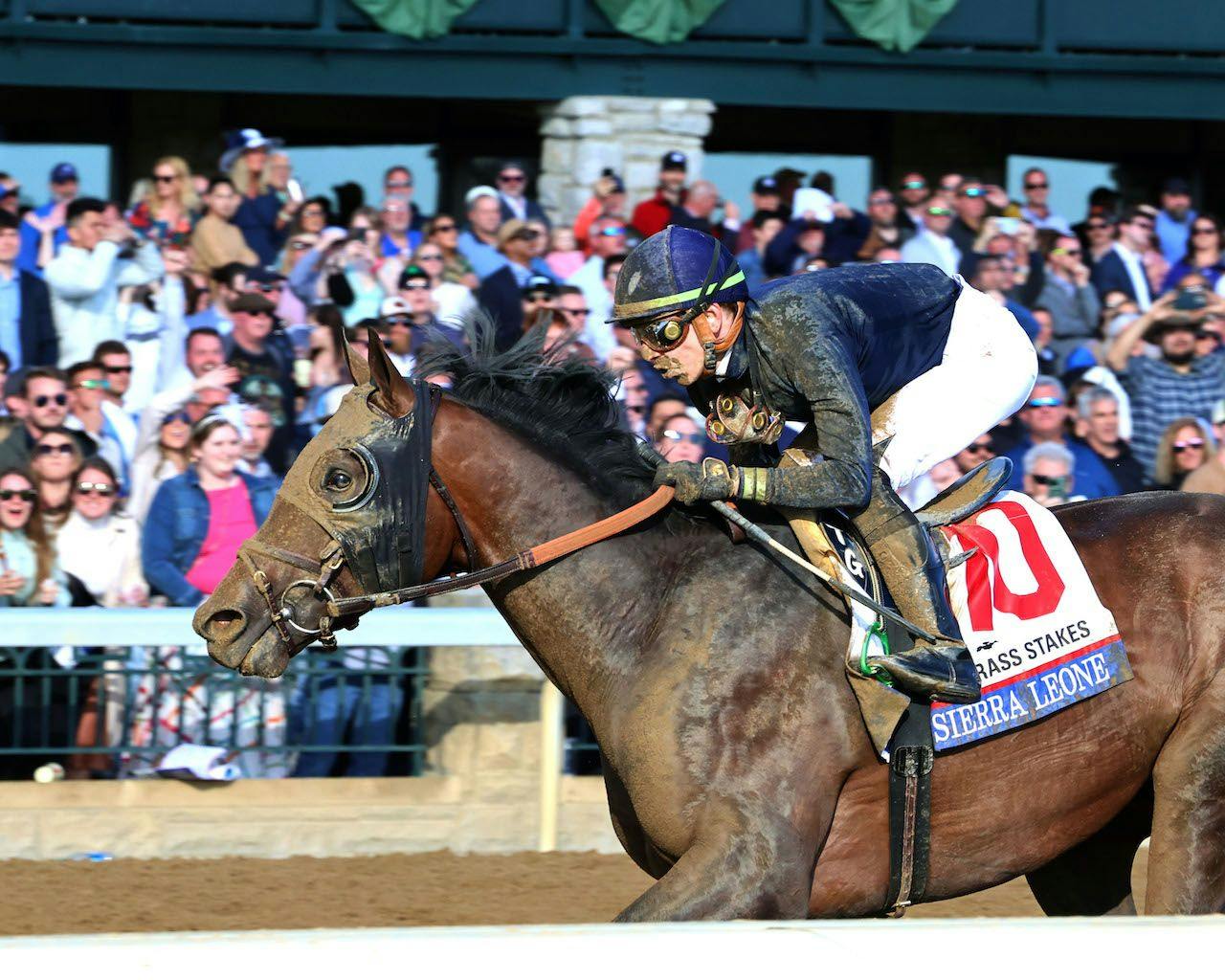 Sierra Leone wins the Blue Grass (G1) at Keeneland (Photo by Coady Media/Mary Ellet)