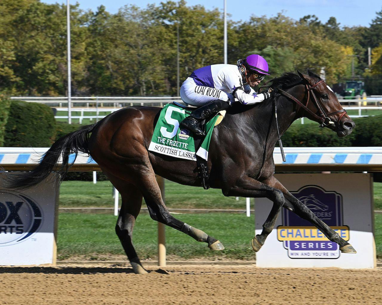 Scottish Lassie wins the Frizette at Aqueduct.
