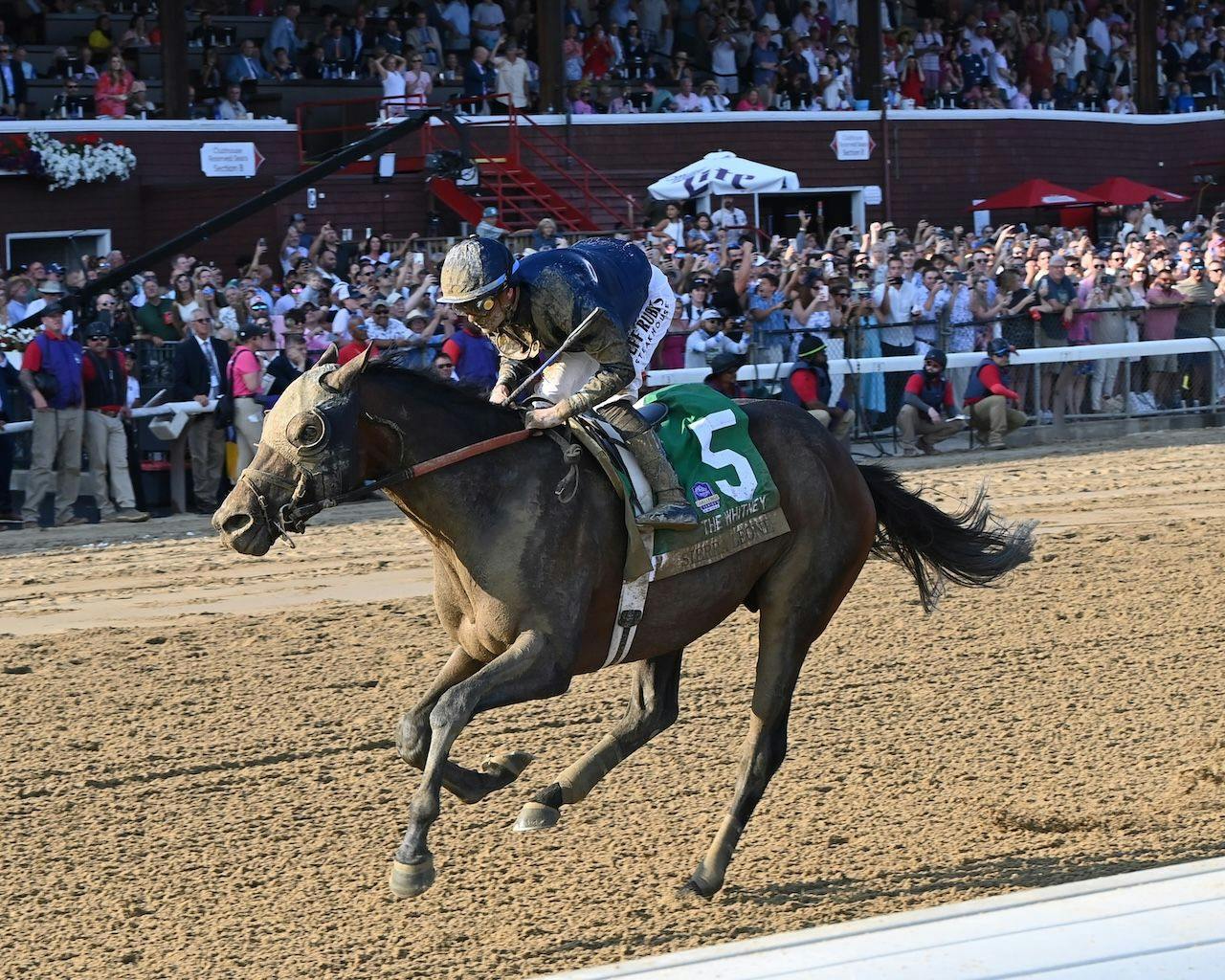 Sierra Leone wins the Whitney Stakes at Saratoga.