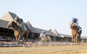 Sierra Leone wins the Whitney Stakes at Saratoga.