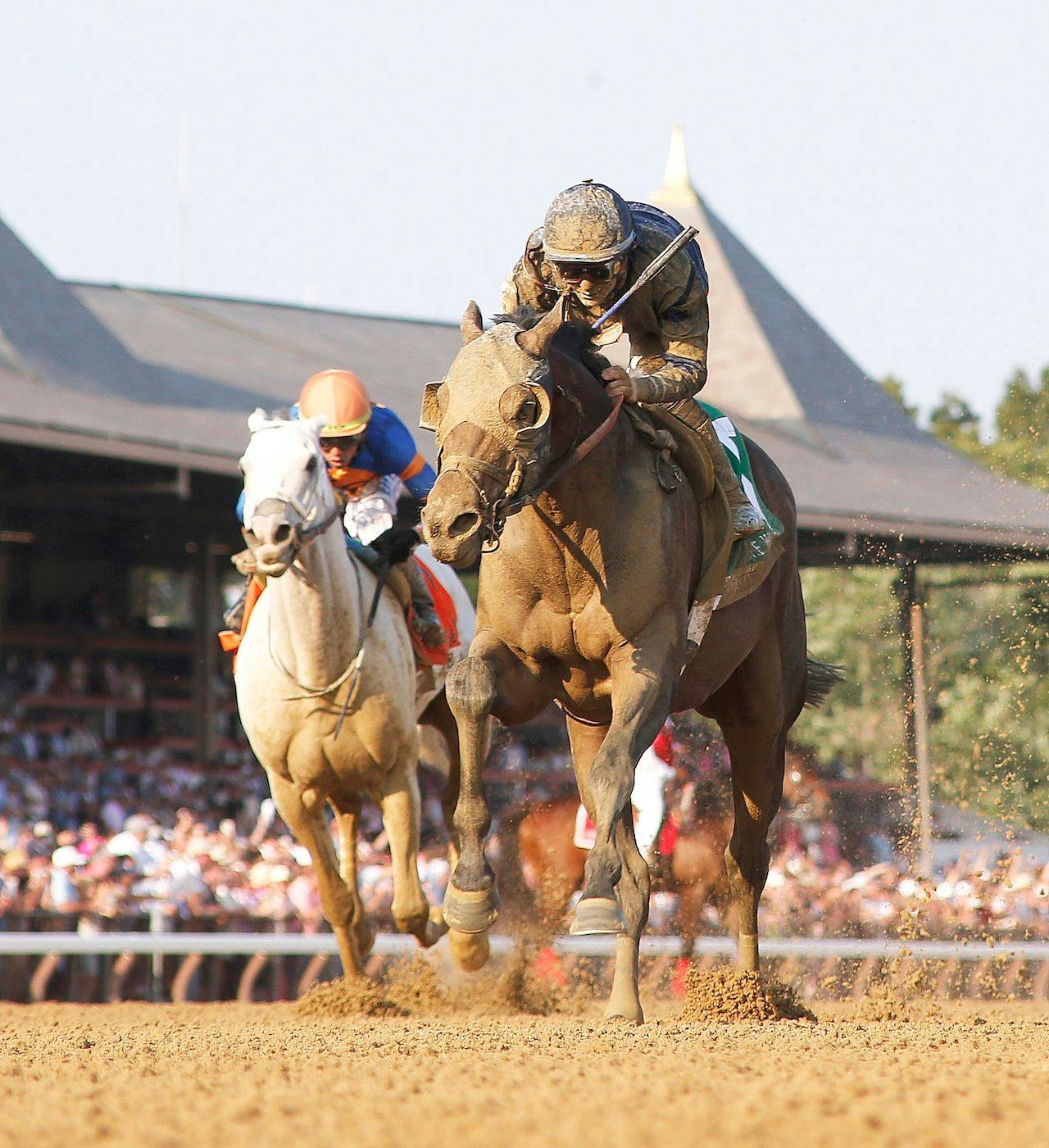 Sierra Leone wins the Whitney Stakes at Saratoga.