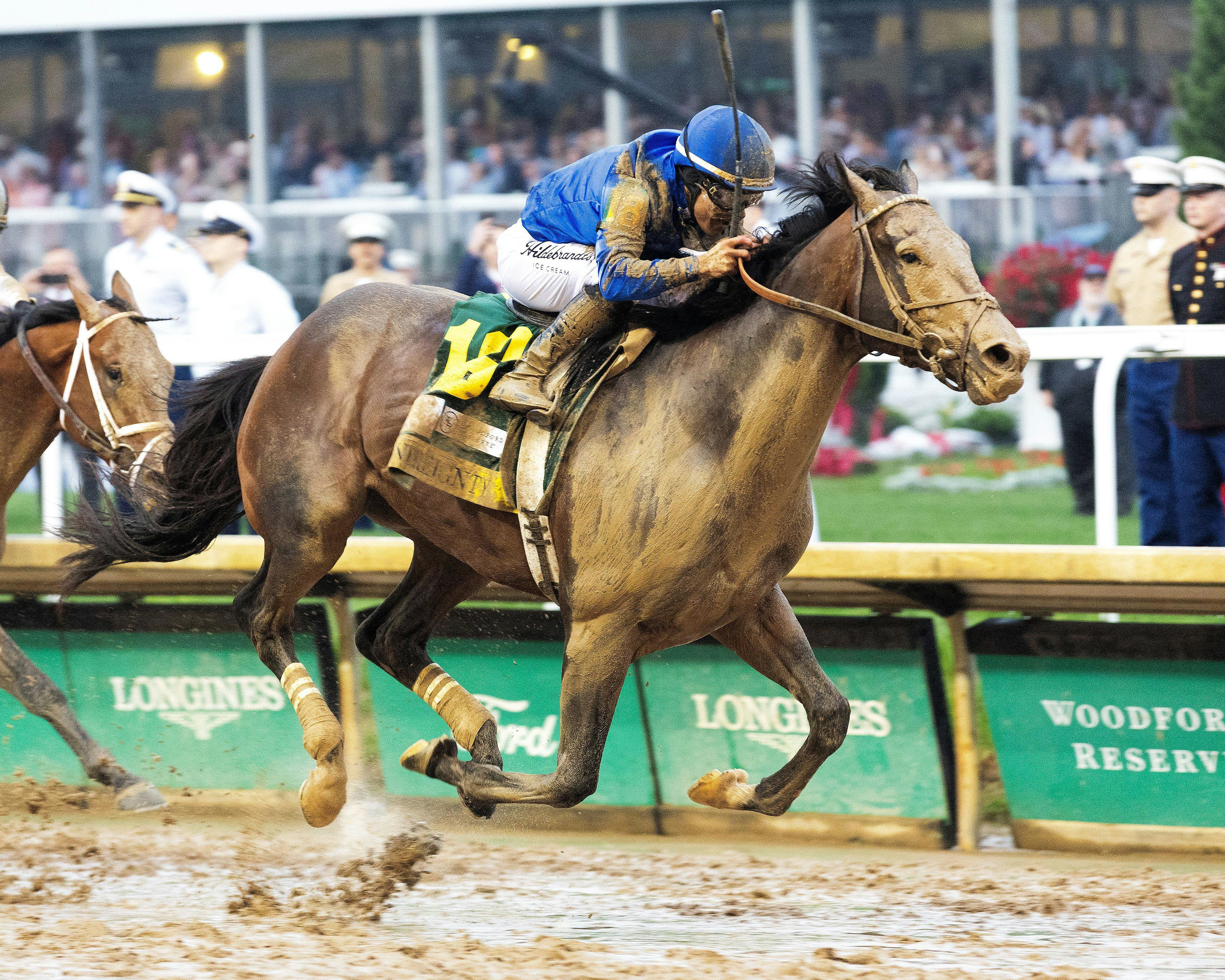 Sovereignty wins the 2025 Kentucky Derby at Churchill Downs. 
