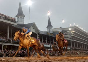 Sovereignty wins the 2025 Kentucky Derby at Churchill Downs. 