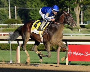 Sovereignty wins the Travers at Saratoga.