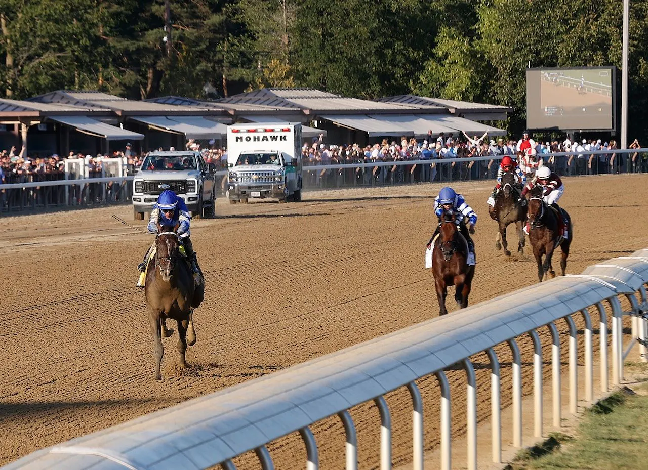 Sovereignty wins the Travers at Saratoga.