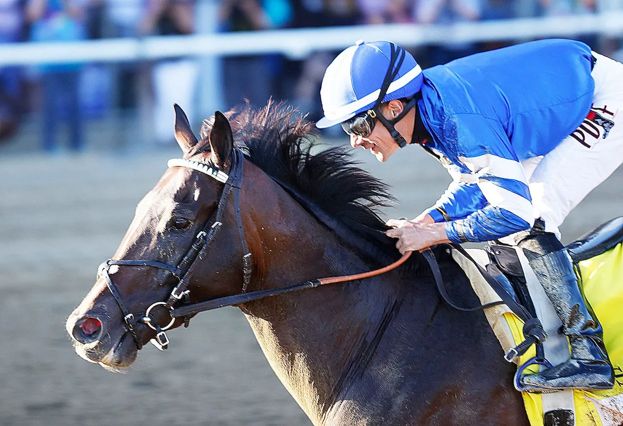 Sovereignty wins the Travers at Saratoga.