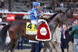 Sovereignty wins the Travers at Saratoga.