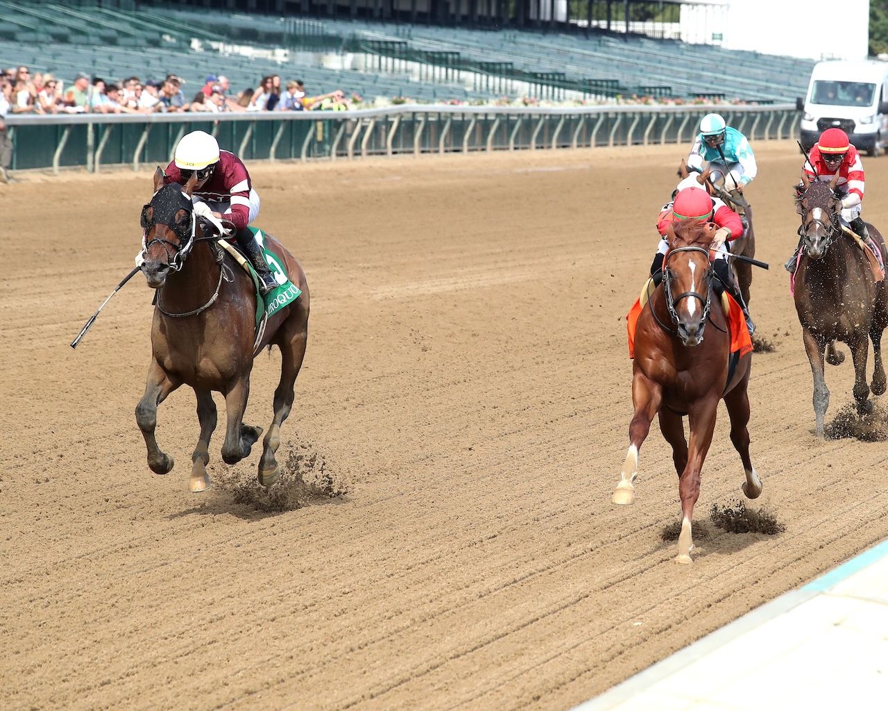 Spice Runner wins the Iroquois (G3) at Churchill Downs. 