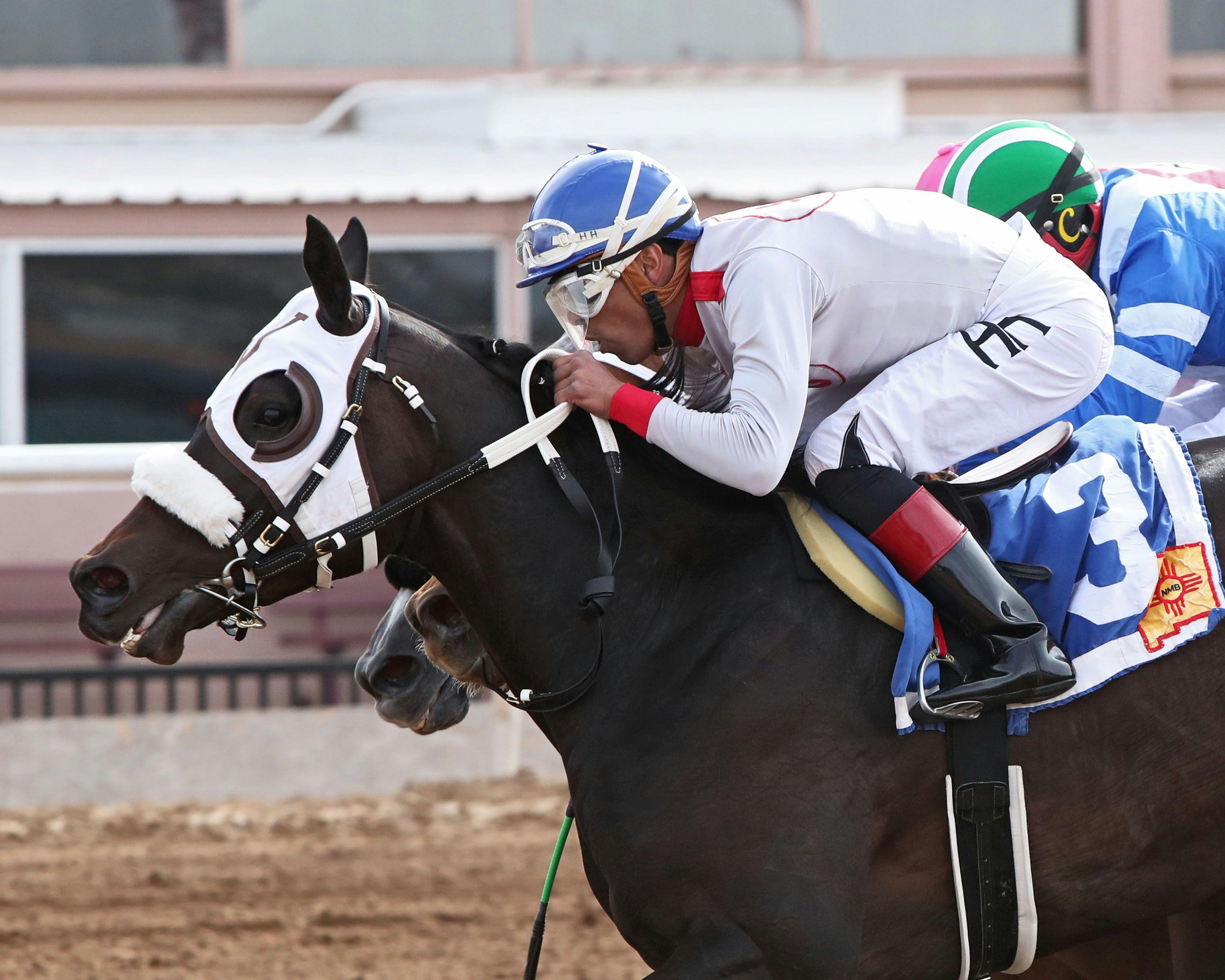The Smooch wins the New Mexico Breeders' Derby at Sunland Park.