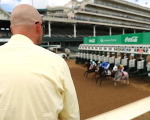 Take Charge Milady wins the Monomoy Girl Overnight Stakes at Churchill Downs. 