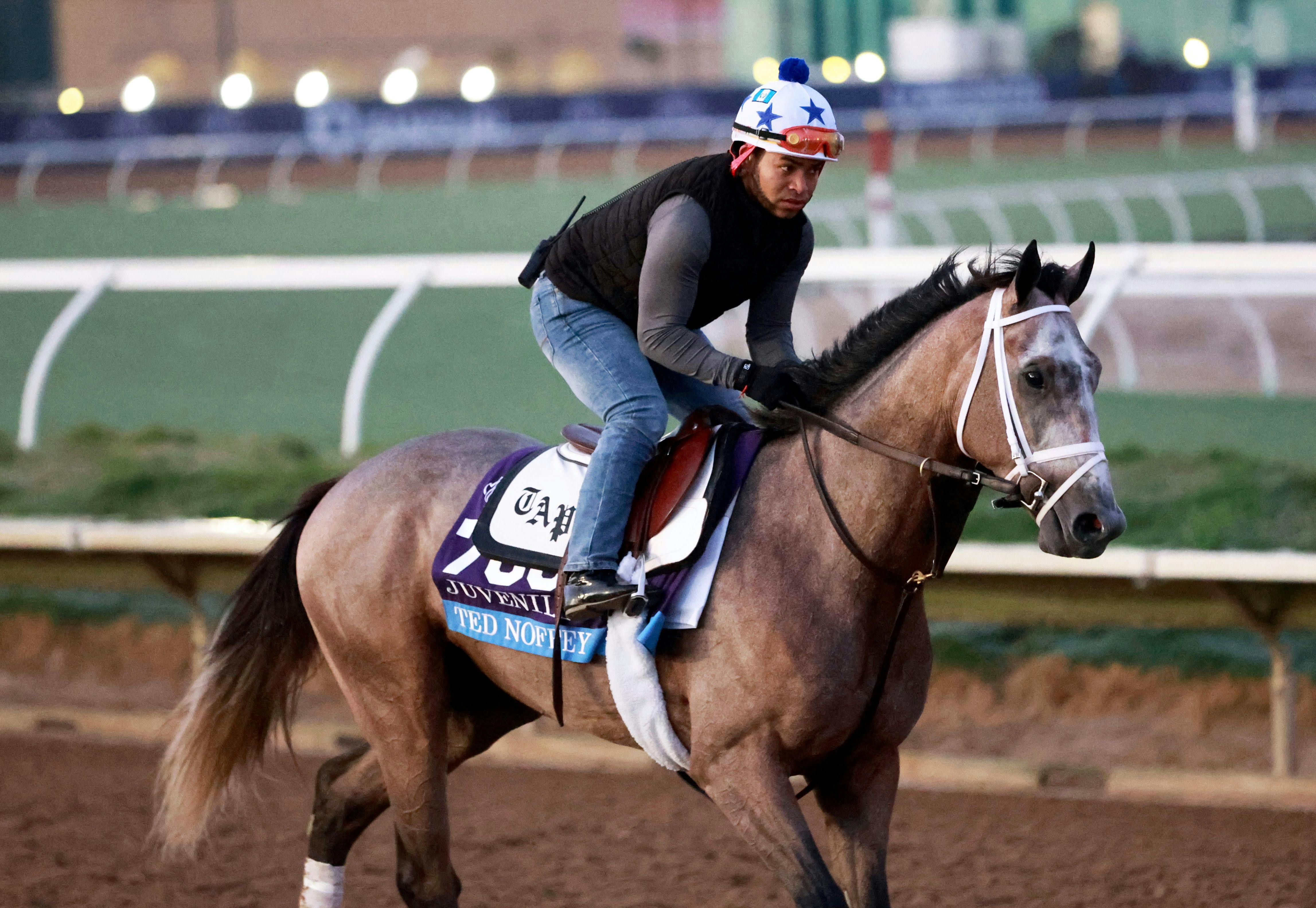 Ted Noffey training for the Breeders' Cup Juvenile