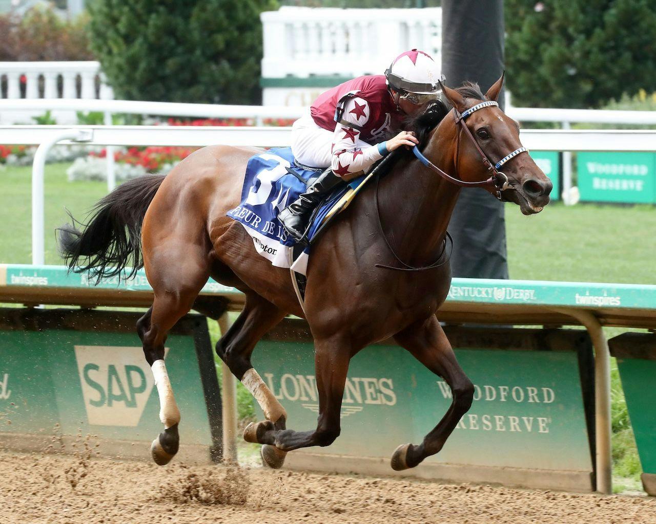 Thorpedo Anna wins the Fleur De Lis at Churchill Downs.