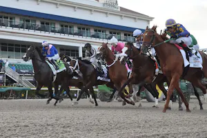 The start of the 2020 Florida Derby.