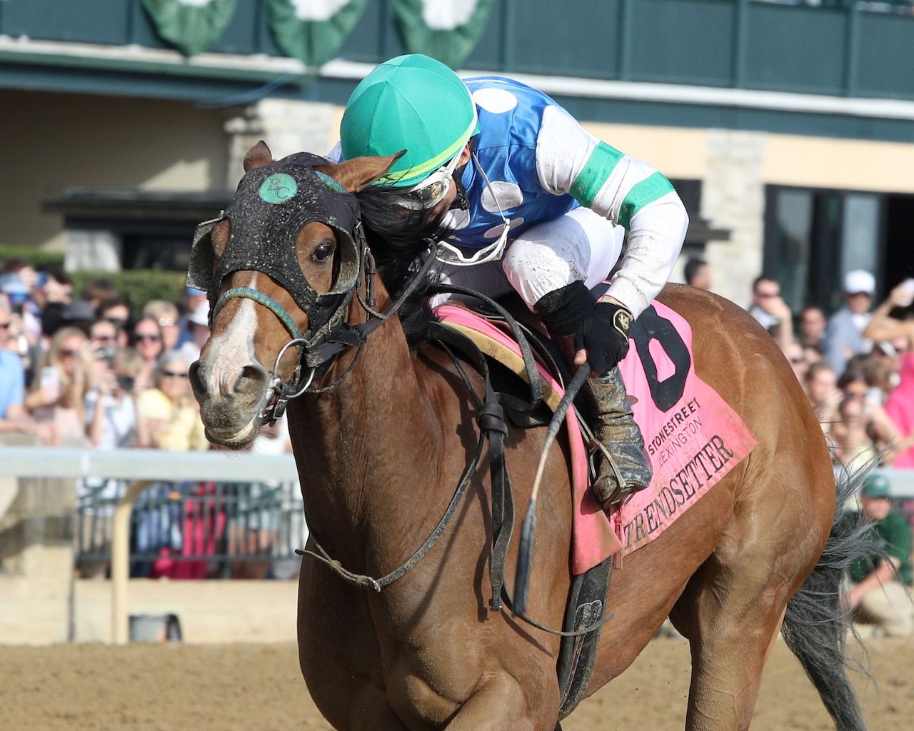 Trendsetter wins the Lexington Stakes at Keeneland.