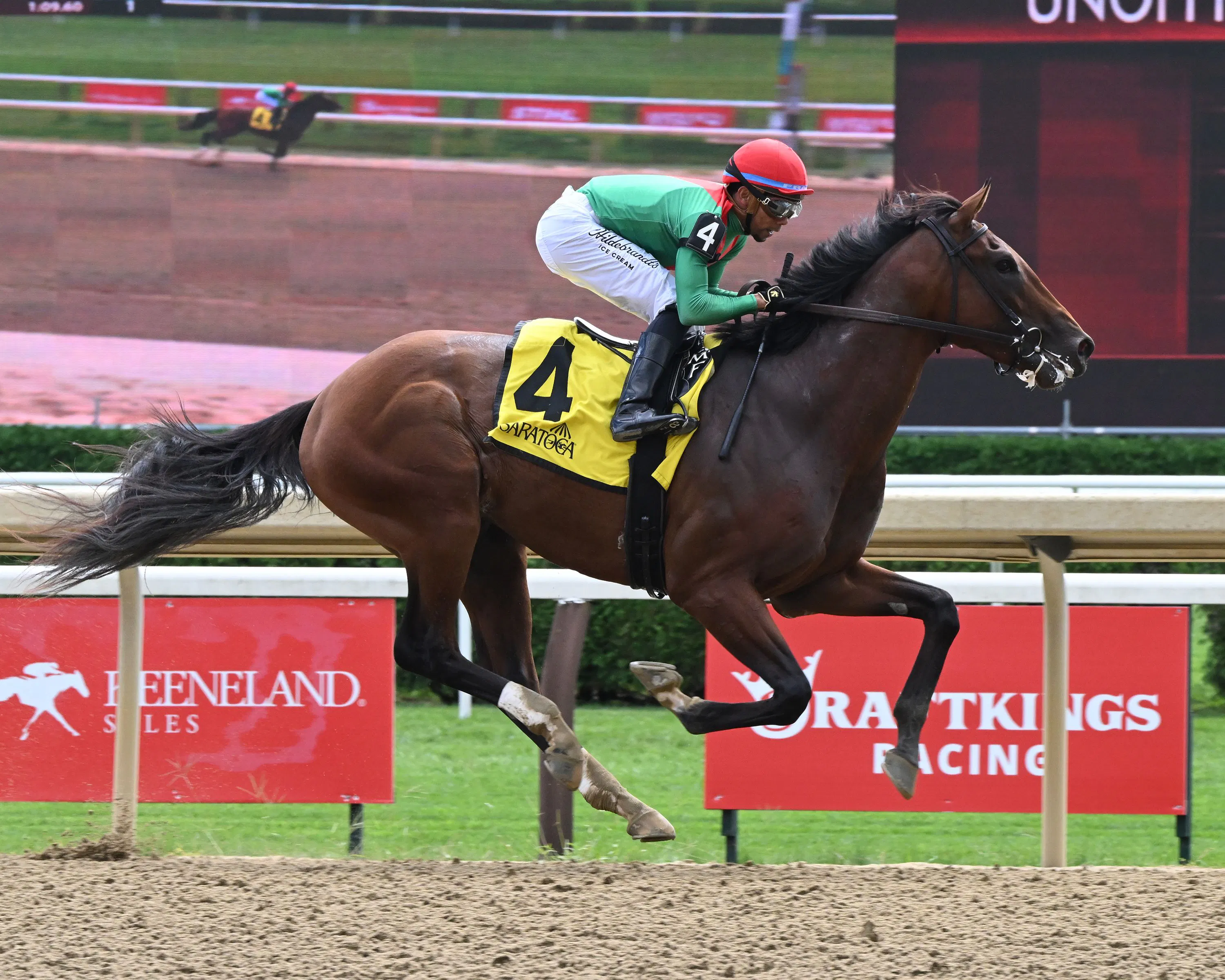 U. S. S. Valor breaks his maiden at Saratoga.