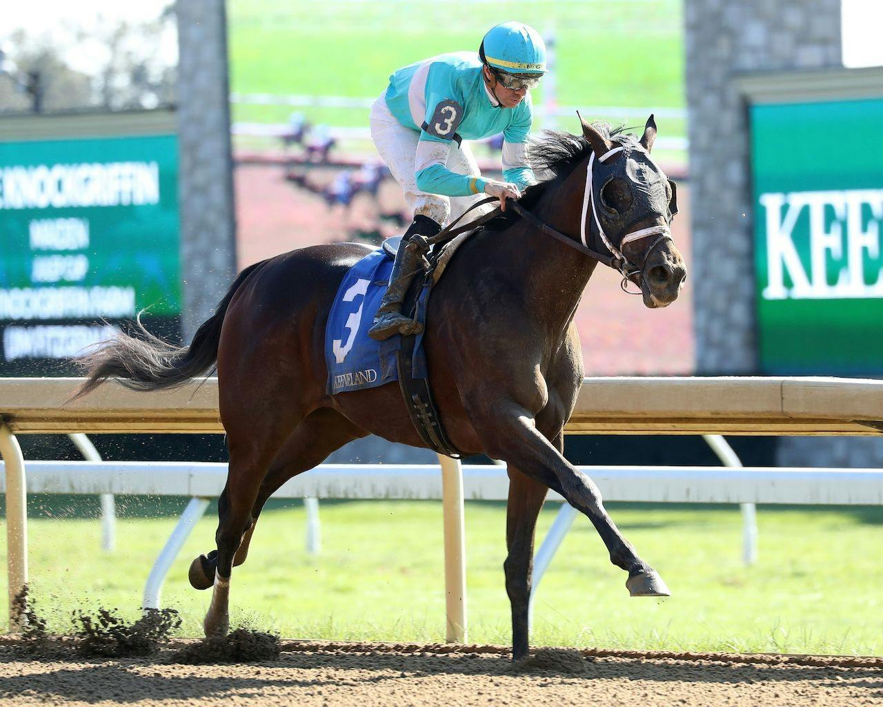 Uncle Jim wins at Keeneland. (Photo by Coady Media)