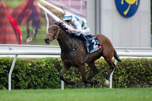 Voyage Bubble wins the Hong Kong Mile (G1)