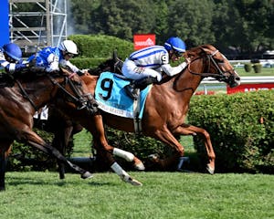 World Beater wins the Saratoga Derby at Saratoga. 