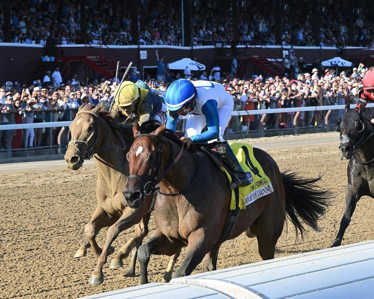 Book 'em Danno wins the Forego at Saratoga. 