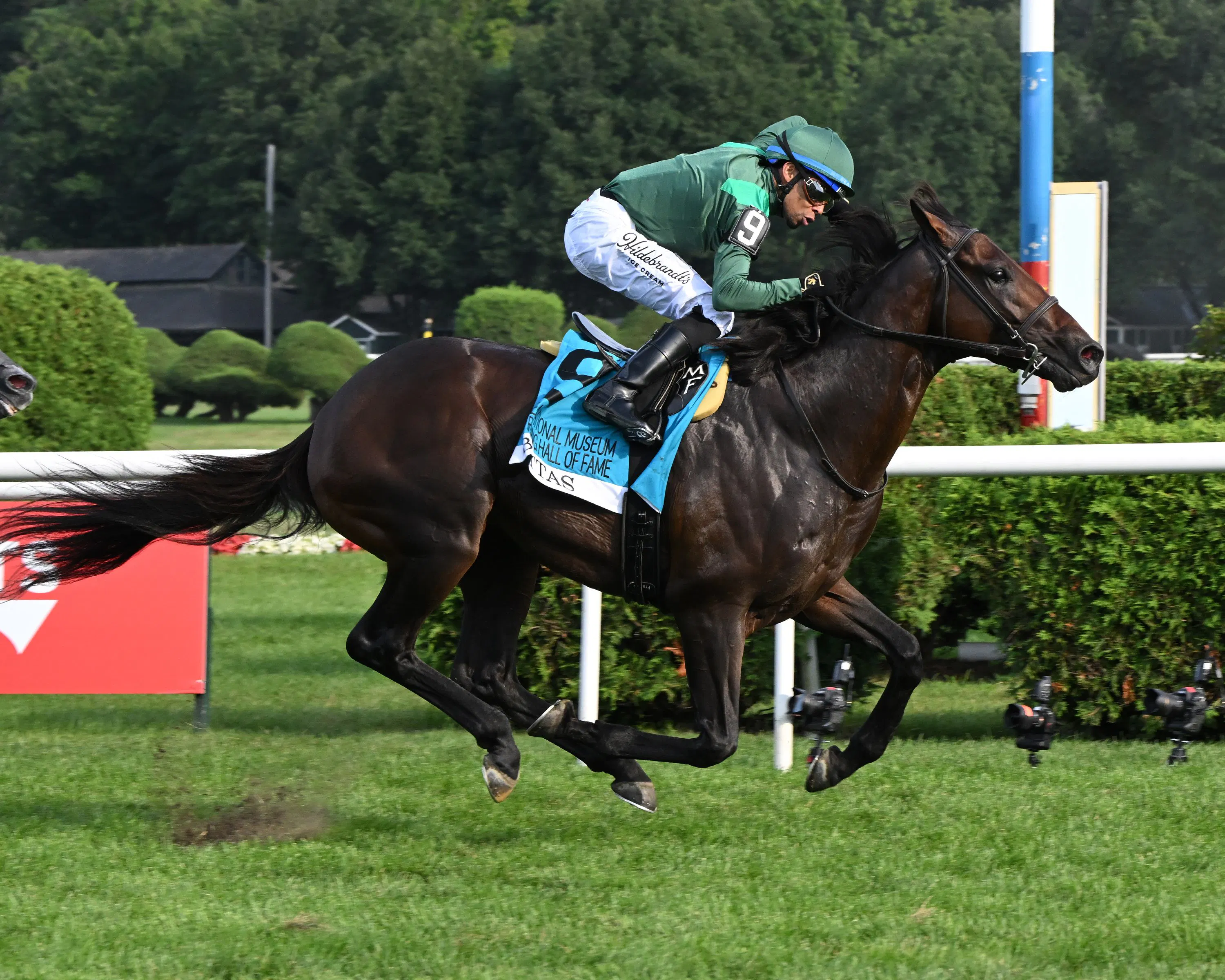 Bottas won the National Museum of Racing Hall of Fame (G2) on the same day that trainer Miguel Clement's late father was enshrined
