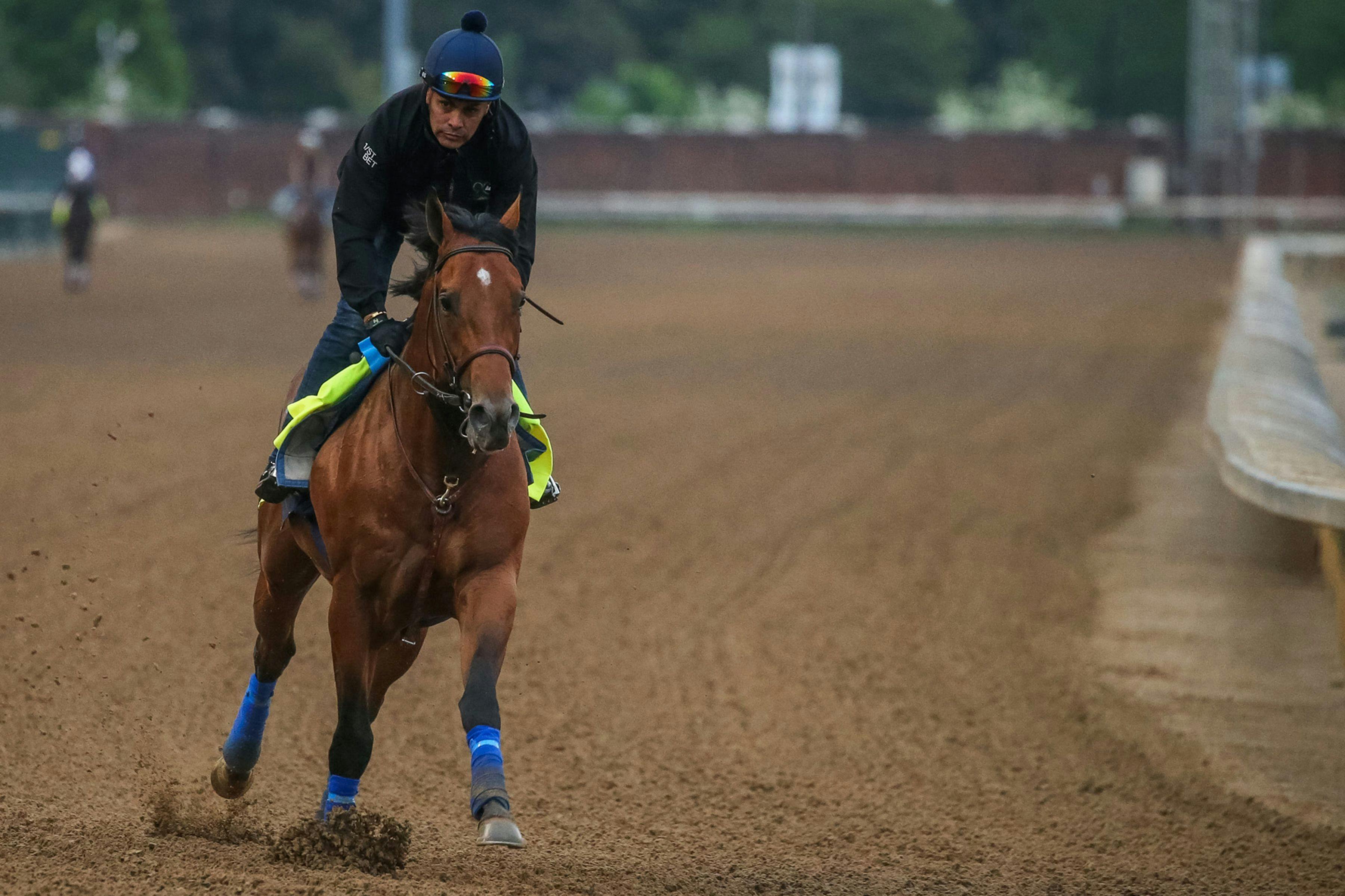 Citizen Bull trains for the Kentucky Derby (Photo by Horsephotos)