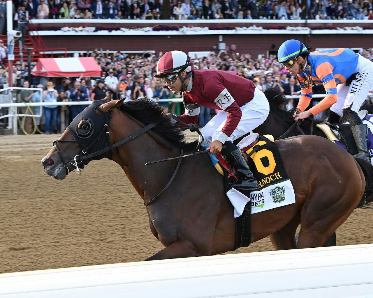 Dornoch wins the Belmont S. (G1) during Belmont at Saratoga