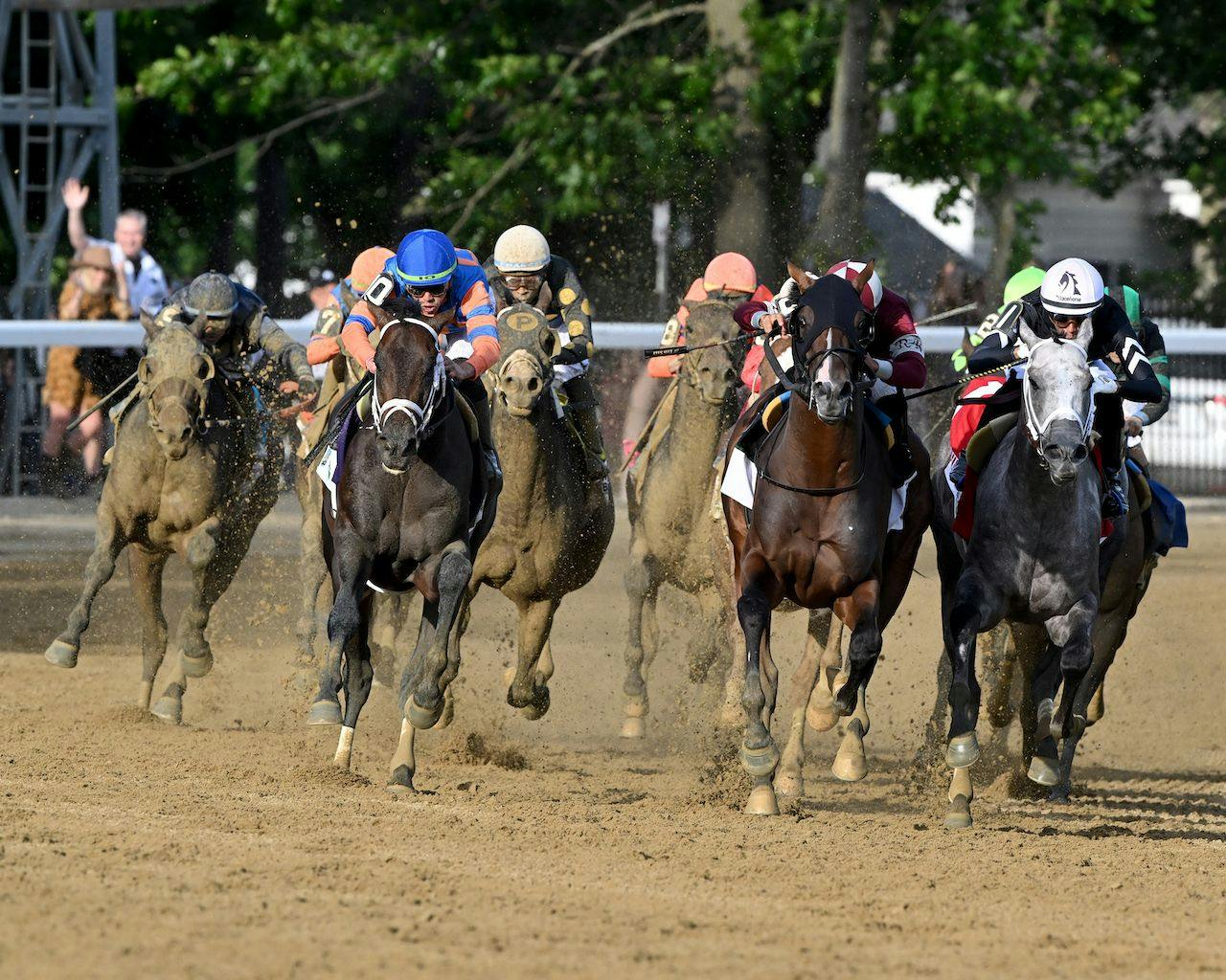 Dornoch wins the Belmont S. (G1) during Belmont at Saratoga