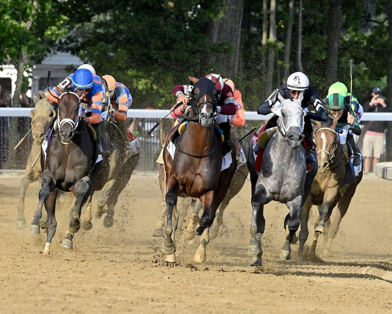 Dornoch wins the Belmont S. (G1) during Belmont at Saratoga.