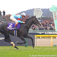 Equinox winning the Japan Cup (G1) at Tokyo Racecourse (Photo courtesy of the Japan Racing Association)