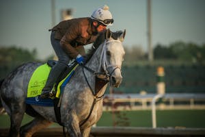 Final Gambit trains for the Kentucky Derby (Photo by Horsephotos.com)