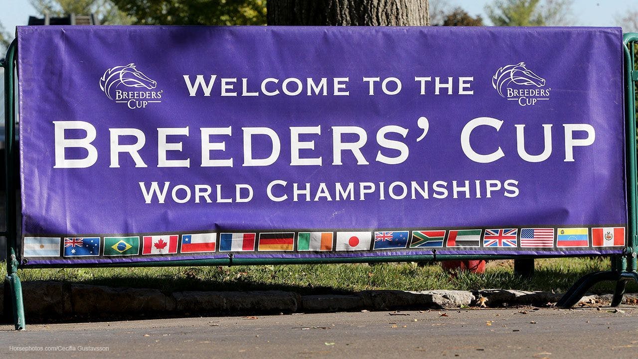 The Breeders' Cup sign scene